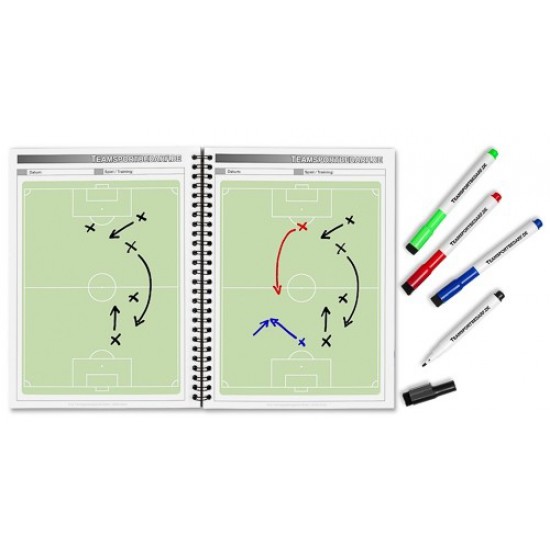 Tactiek planner Voetbal Pro - 30 pagina's (Set 5 stuks)