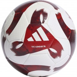 Training Bal Adidas Tiro League Thermal Bonded Rood/Wit - Maat 5