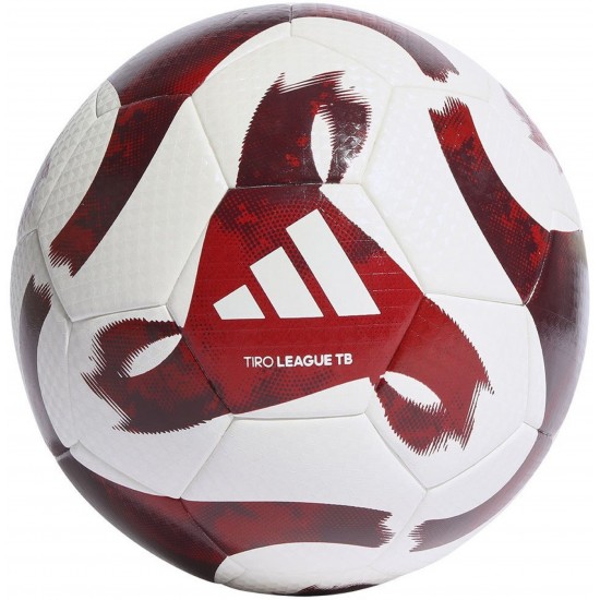 Training Bal Adidas Tiro League Thermal Bonded Rood/Wit - Maat 4