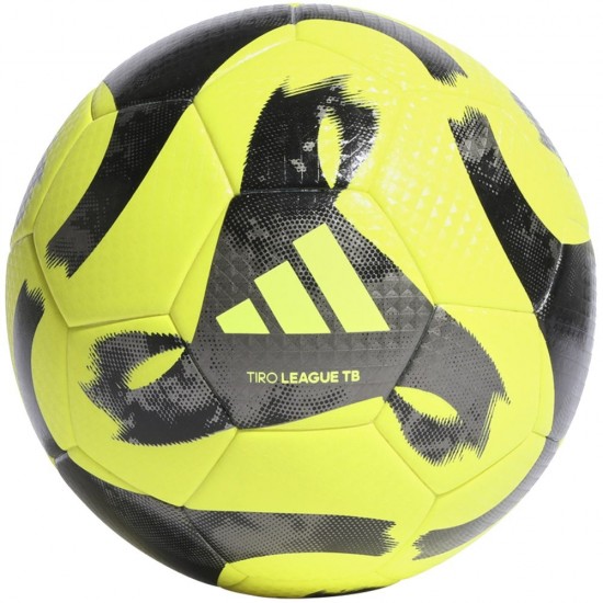 Training Bal Adidas Tiro League Thermal Bonded Geel/Zwart - Maat 4