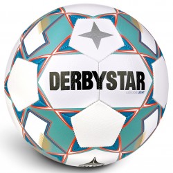 Training Bal Derbystar Stratos Light Wit/Blauw/Oranje - Maat 5