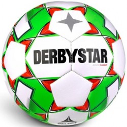 Training Bal Derbystar Junior Super Light Wit/Groen/Rood - Maat 4