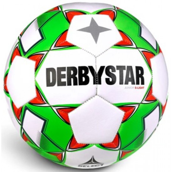 Training Bal Derbystar Junior Super Light Wit/Groen/Rood - Maat 3