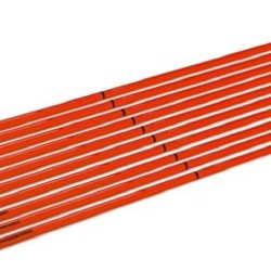 Slalom stangen 2-delig 32mm - 170 cm (Rood)